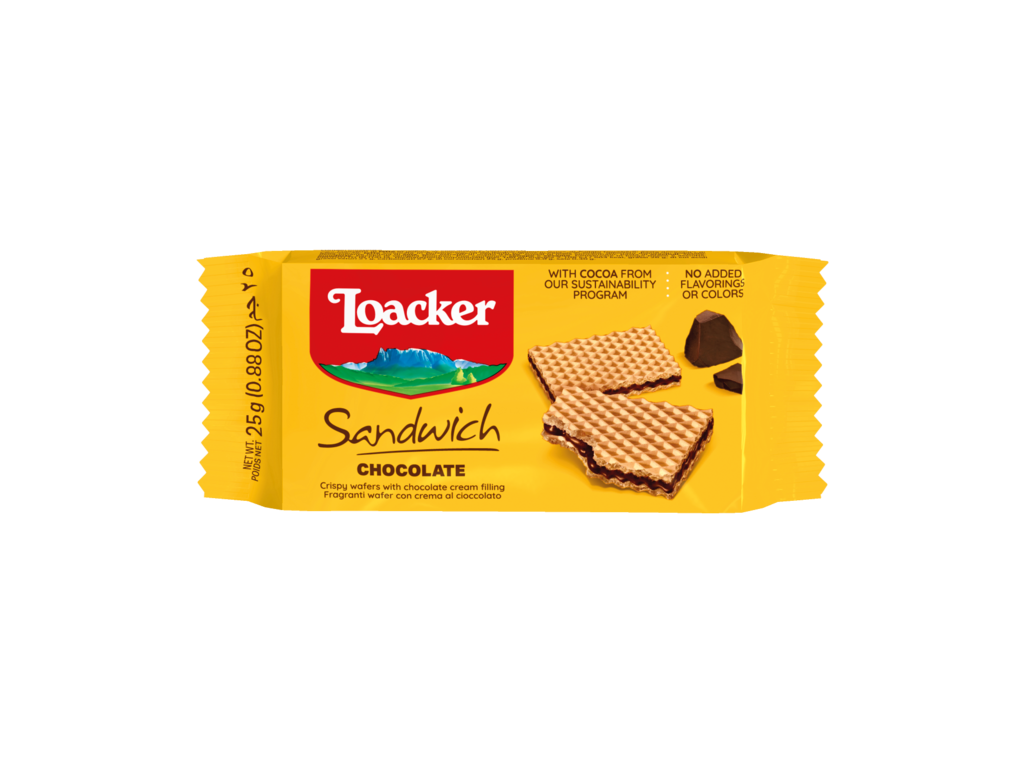 Wafer Sandwich Chocolate – with Chocolate and Cocoa